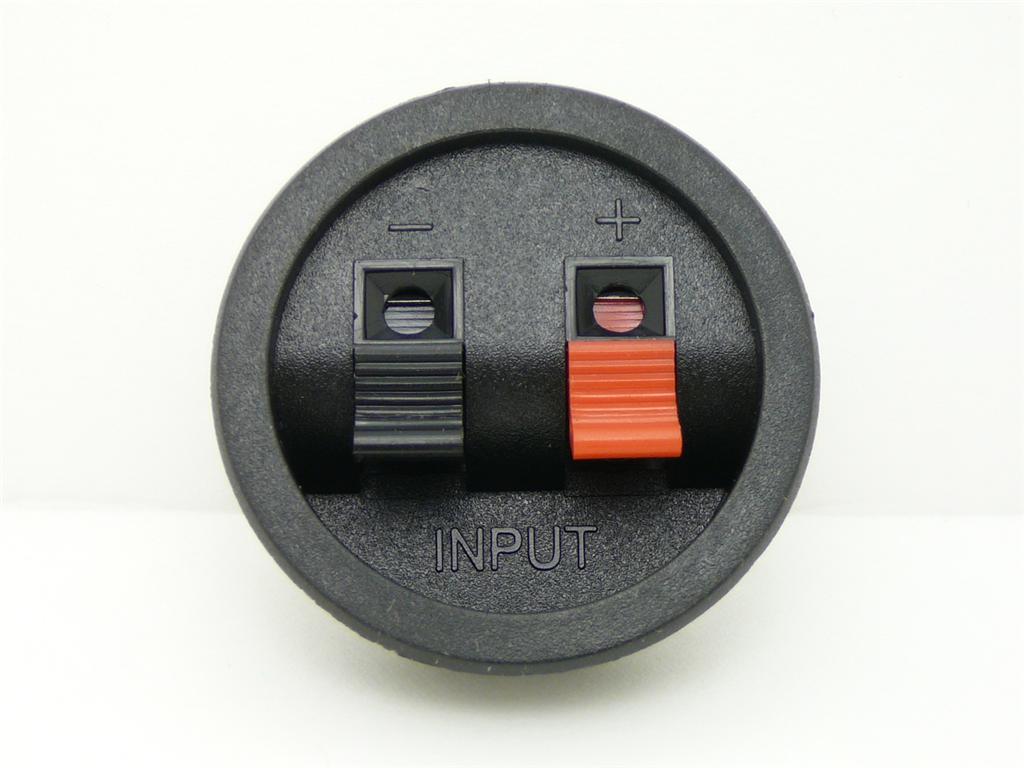 Speaker Round 2 Terminal Cup Binding Post Connector  