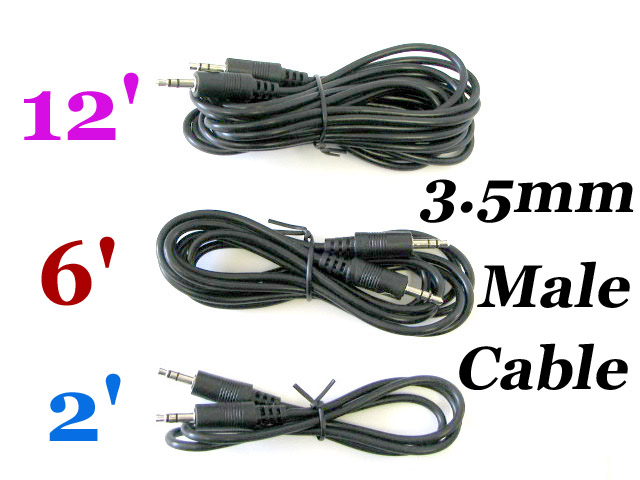 12FT audio dubbing patch cable /ipod Car AUX  PC  